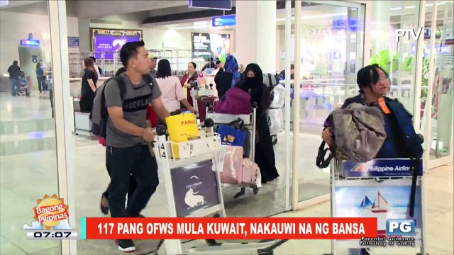NEWS & VIEWS: 117 pang OFWs mula Kuwait, nakauwi na ng bansa