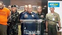 PNP Chief Bato Dela Rosa presents suspected ISIS member arrested in Manila on February 18