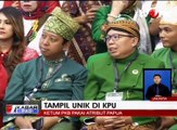 Penampilan Unik Tokoh Parpol di KPU