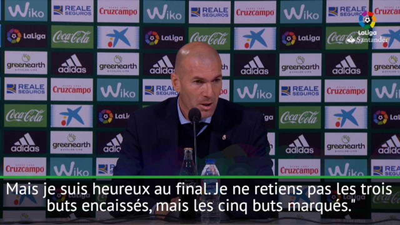 24e j. - Zidane : "Je retiens les cinq buts mis, pas les trois encaissés"