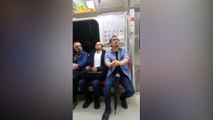 Metroda alkış tufanı koptu