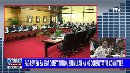 Pag-review sa 1987 constitution, sinimulan na ng consultative committee