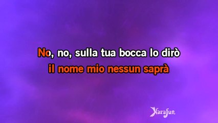 Karaoké Nessun Dorma - Andrea Bocelli *