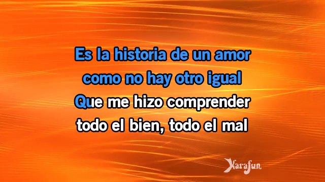 Karaoké Historia De Un Amor - Luis Miguel *