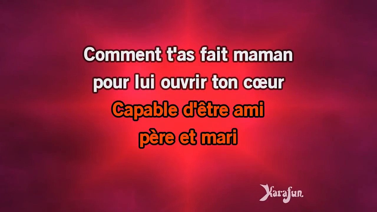 Karaoké Le plus fort c'est mon père - Lynda Lemay *