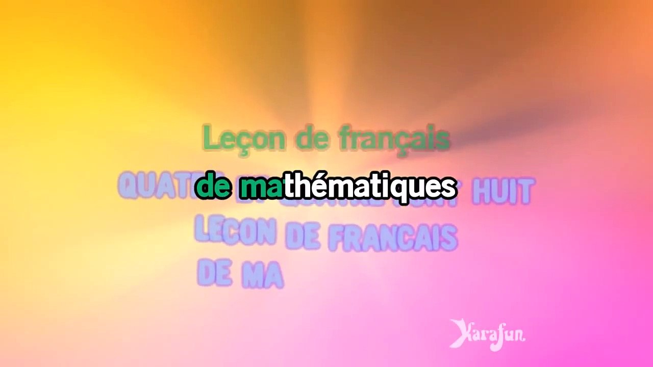 Karaoké Sacré Charlemagne - France Gall *