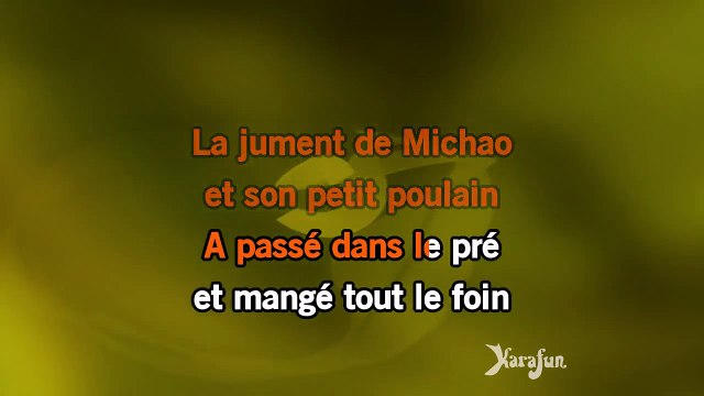 Karaoké La jument de Michao (Le loup, le renard et la belette) - Tri Yann *