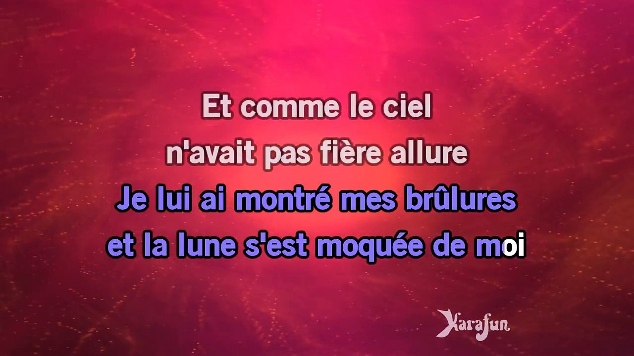 Karaoké J'ai demandé à la lune Indochine * video Dailymotion