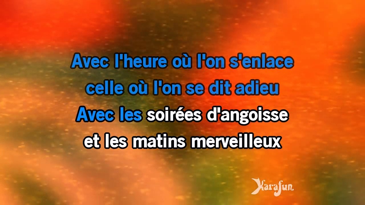 Karaoké Histoire d'un amour - Dany Brillant *