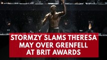 Stormzy slams Theresa May during Brits rap