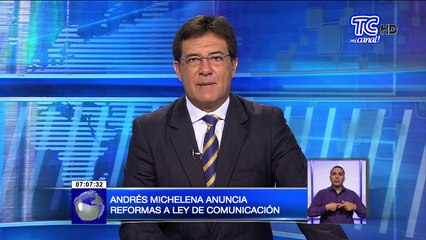 Andrés Michelena anuncia reformas a Ley de Comunicación