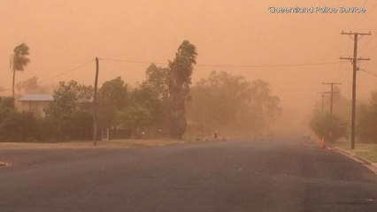 Wild Dust Storm Paints This Town Orange
