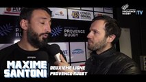 Provence Rugby / Limoges : la réaction de Maxime Santoni