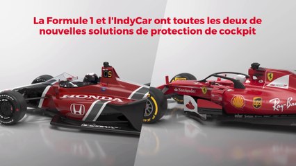 Comparatif entre le Halo F1 et le pare-brise IndyCar