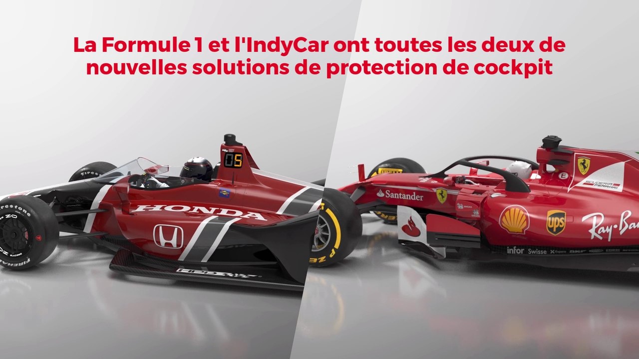 Comparatif entre le Halo F1 et le pare-brise IndyCar