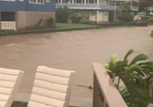 Heavy Rain Causes Flash Floods in Hawaii