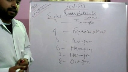 Quadrilateral I Introduction to  quadrilateral I CBSE maths class in Hindi & English part- #1