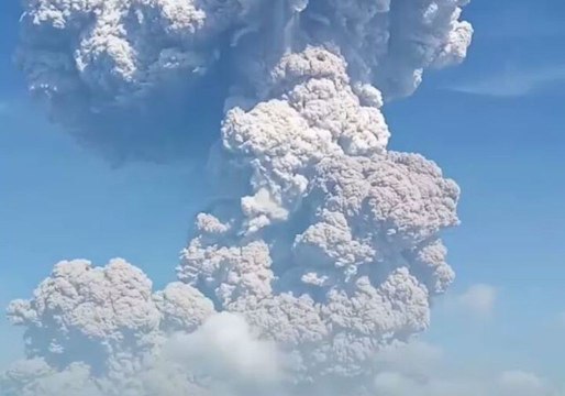 Ash Rises From Indonesia's Sinabung Volcano Following Eruption