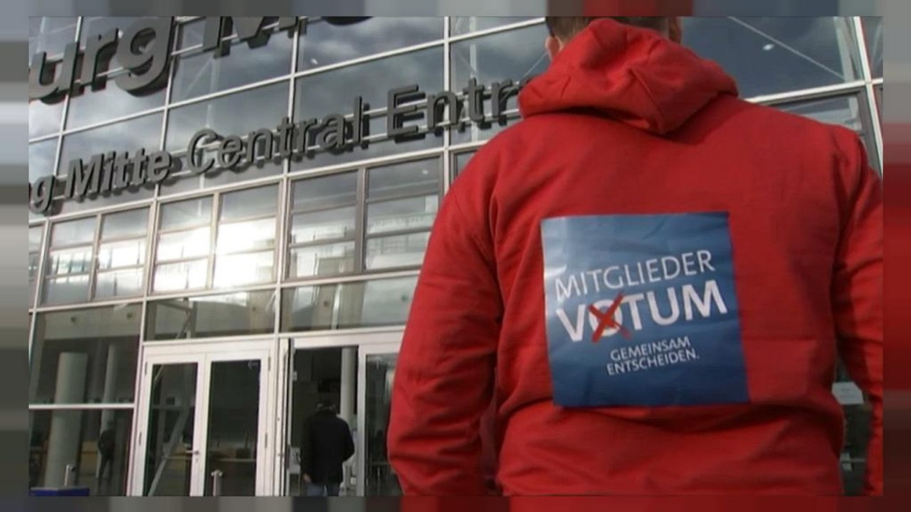 Vor SPD-Votum: AfD schiebt sich nach vorn