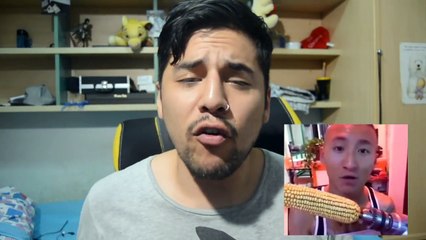 Chino pierde dientes por el reto del taladro y la mazorca de maiz