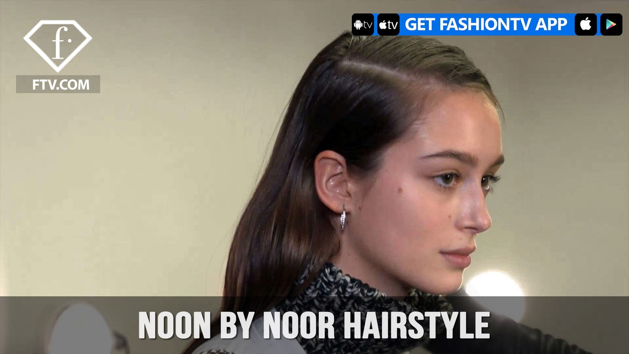 New York Fashion Week Fall/Winter 18 19 - Noon by Noor Hairstyle | FashionTV | FTV