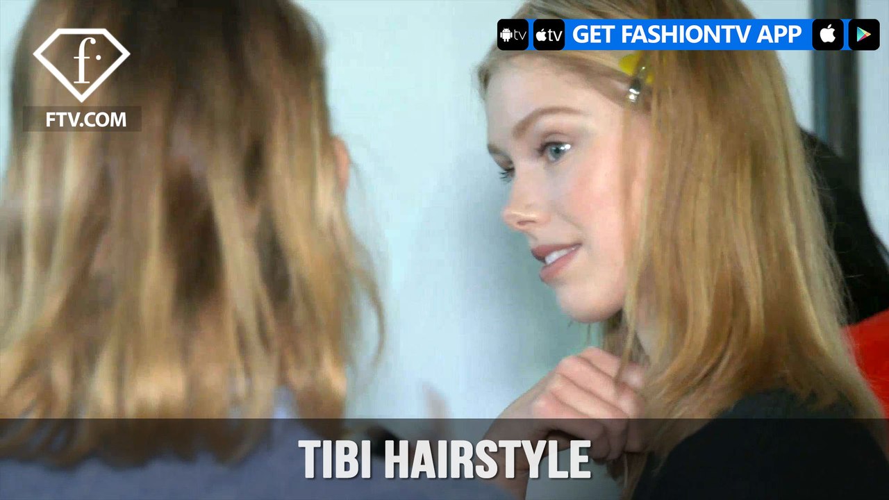 New York Fashion Week Fall/Winter 18 19 - Tibi Hairstyle | FashionTV | FTV