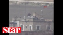 YPG�li teröristler hendek kazarken böyle görüntülendi
