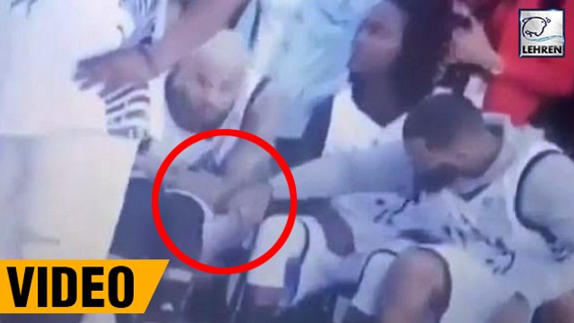 Chris Brown Was Seen Smoking At The NBA Hip-Hop All-Star Game