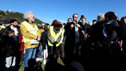 Mobilisation des citoyens et des élus pour la déviation du Teil