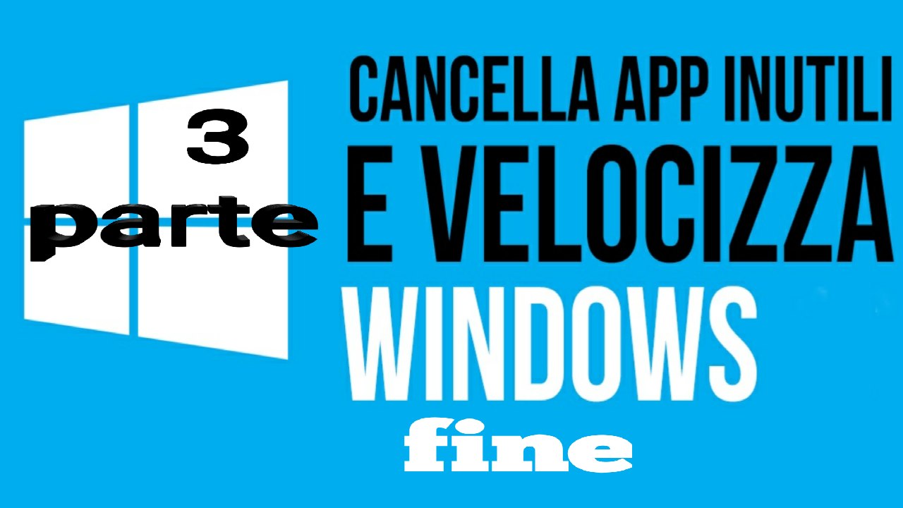 velocizzare windows 3 parte