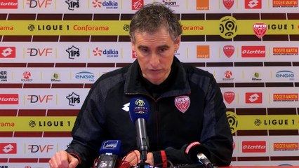 Conférence de presse d'Olivier Dall'Oglio avant ESTAC Troyes-DFCO