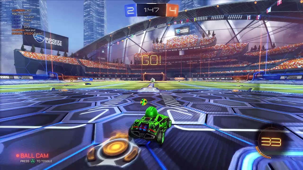 Crazy assist, crazier shot