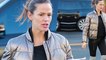 Fitness queen! Jennifer Garner shows off her toned physique in skintight workout gear while leaving gym in Los Angeles.