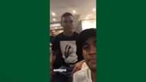 Neymar reúne brasileiros do PSG em festa na sua casa