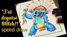 stitch disney costume carnaval indien feutre alcool
