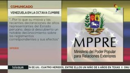 Arreaza: No hay impedimento para que Vzla. participe en VIII Cumbre