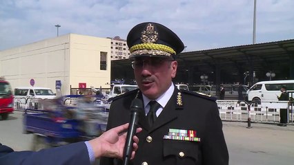 بدء التشغيل التجريبي لموقف السلام الجديد لسيارات الاجرة والسرفيس والنقل العام‎