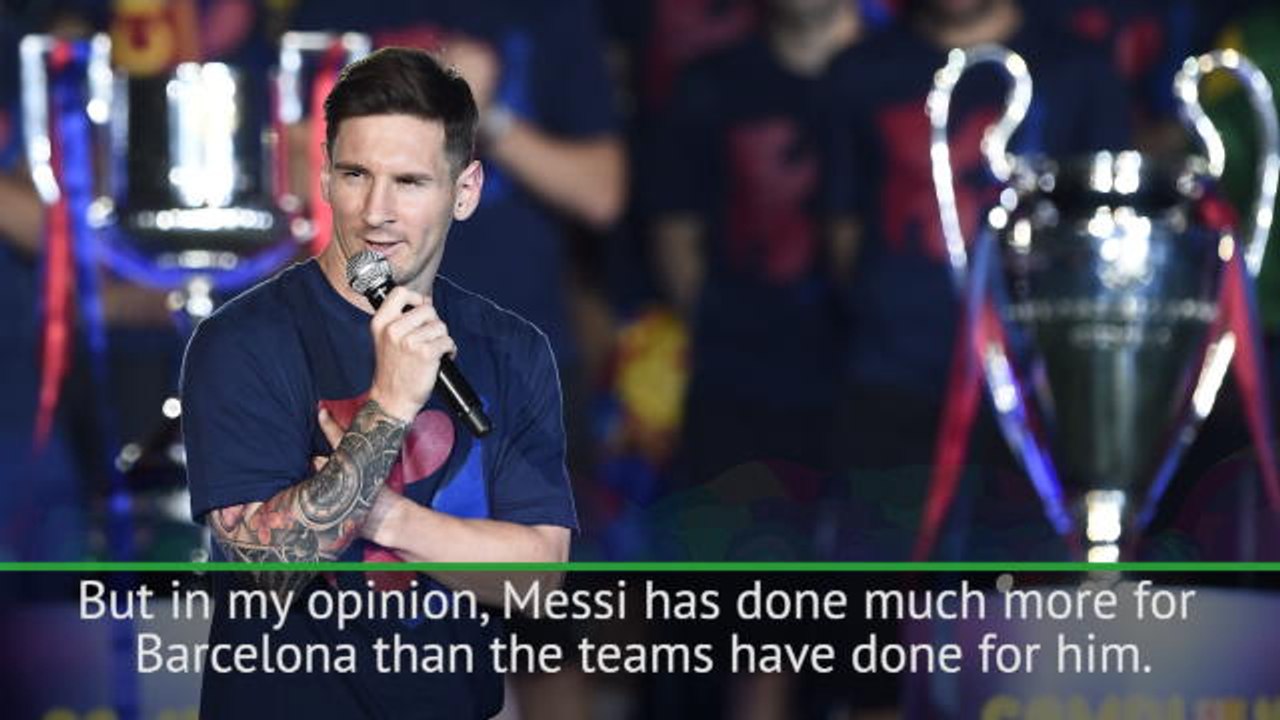 Messi makes Barcelona better than they really are - Deco