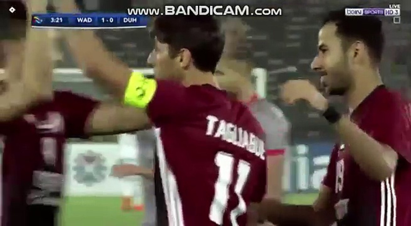 شاهد يوسف العربي يتالق بهاتريك رائع في شباك مرمى الوحدة الاماراتي