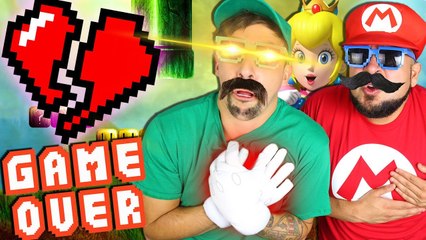 EVIL LUIGI HAS WORST VALENTINES DAY EVER IN REAL LIFE _ MARIO BROS OFFICE PRANK  (2)