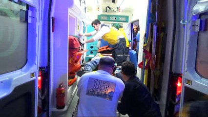 Feci kaza böyle geldi... Önce adama çarptı ardından bahçeye uçtu