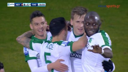 0-1 Το γκολ του Ρόμπιν Λουντ  - ΑΕΛ Λάρισα 0-1 Παναθηναϊκός  19.02.2018 [HD]
