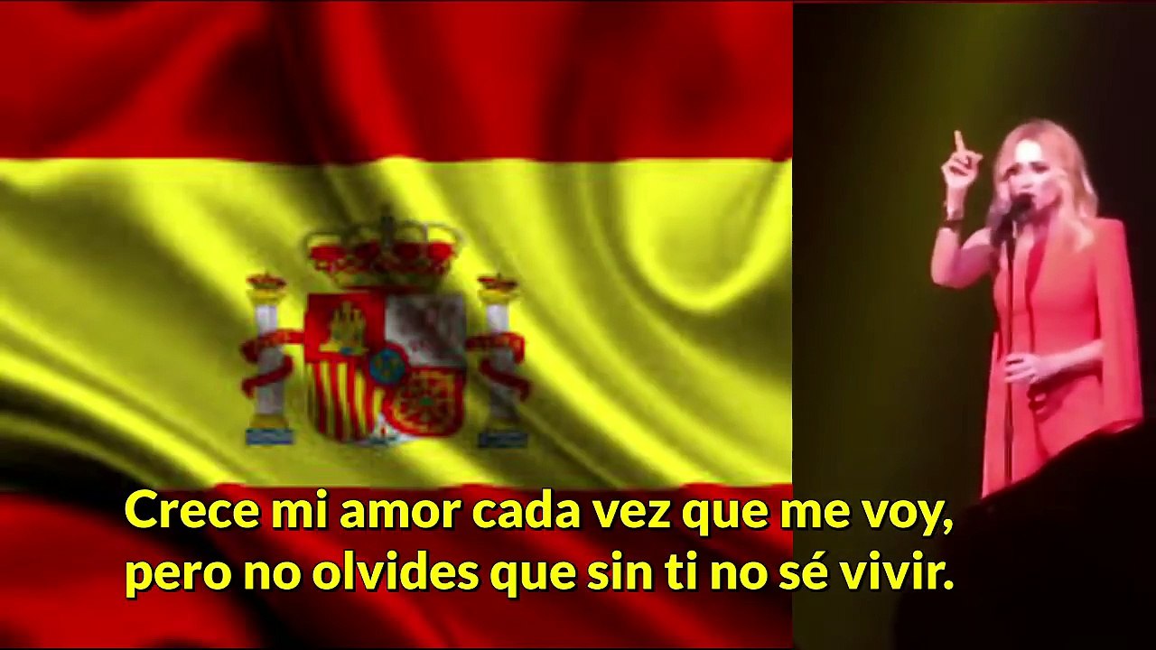 HIMNO de ESPAÑA de MARTA SÁNCHEZ completo y con letra