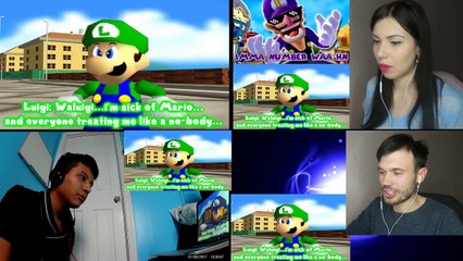 REACTION MASH UP TO SMG4 (WALUIGI IS NUMBER 1)