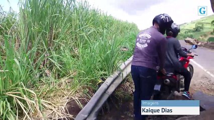 BR 259 está mal sinalizada e com pista perigosa