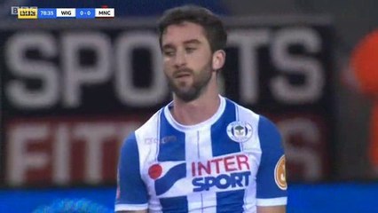 Will Grigg Goal - Wigan 1-0 Manchester City - 19.02.2018