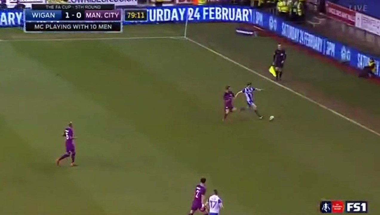 Will Grigg Goal HD -  Wigan 1-0 Manchester City 19.02.2018