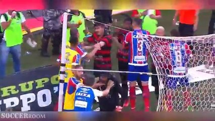 Vitoria 1-1 Bahia - 9 Red Cards In One Match & Match Abandoned