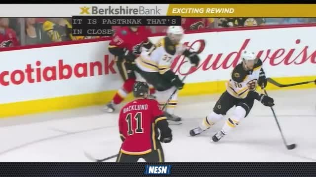 Berkshire Bank Exciting Rewind: Bruins Grab An Early Lead Over Flames With Strong First Period Play