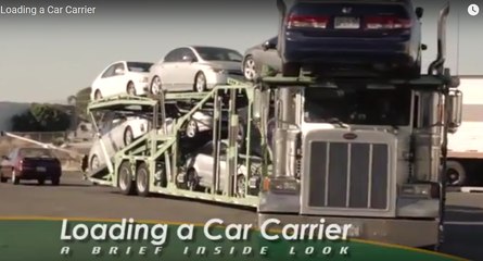 A Brief Inside Look: Loading a Car Carrier